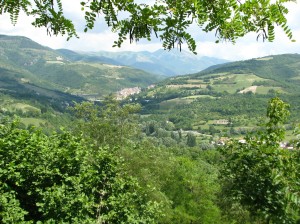 View of Preci from Ill Collaccio